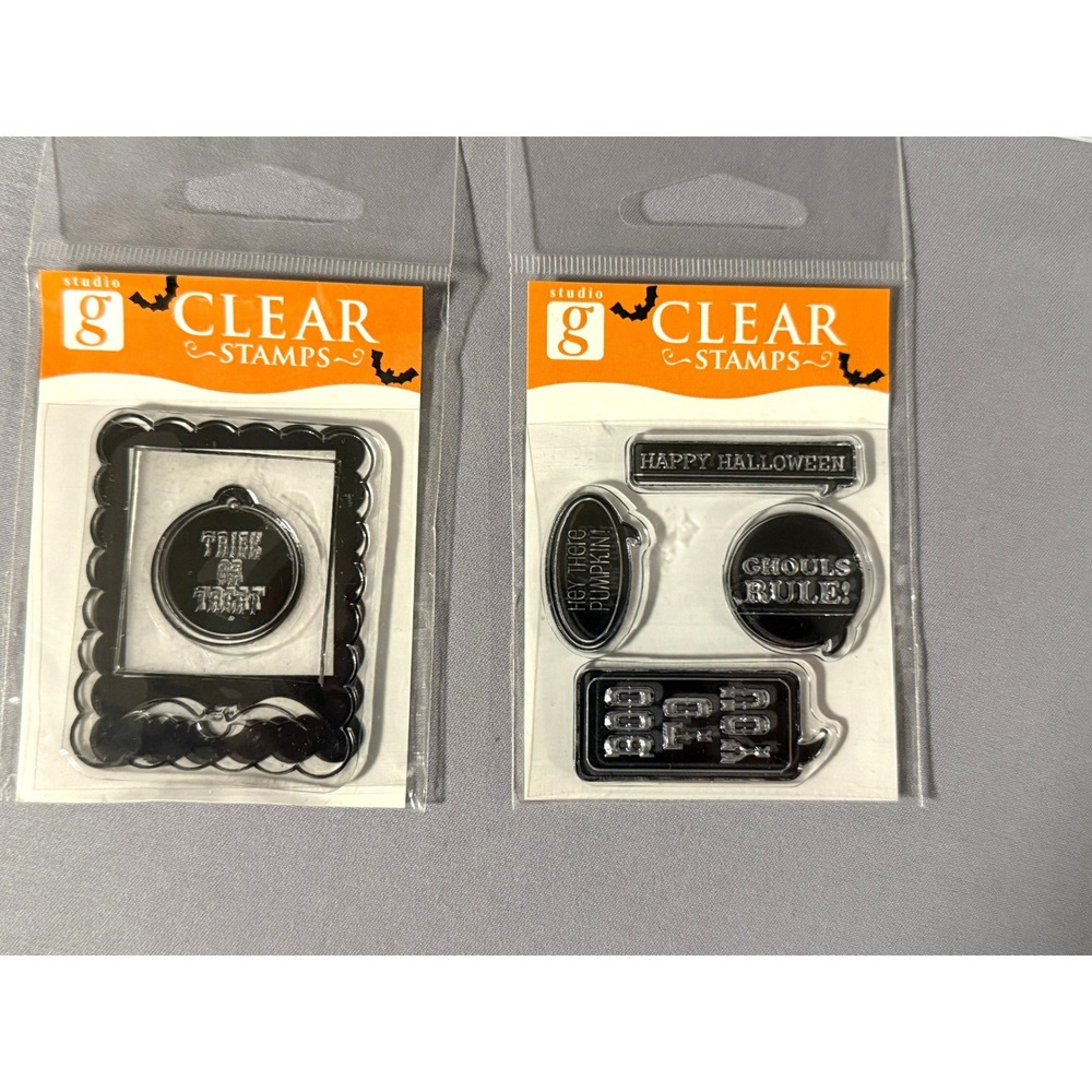 Lot of 11 Clear Stamps Holiday Seasonal Themes Hero Arts Stampology Studio G New - Picture 8 of 15